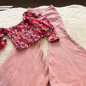 Free people float on flare jeans